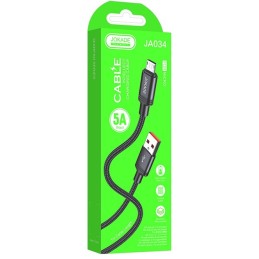 Cavo per ricarica e sincronizzazione 1m 5A USB microUSB JA034