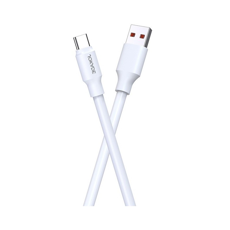 Cavo per ricarica e sincronizzazione bianco 1m 6A 120W USB Type C JA018