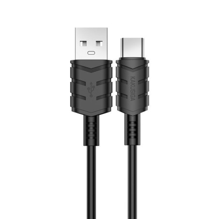 Cavo per ricarica e sincronizzazione type C 2m 3A nero KSC-716