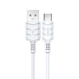 Cavo per ricarica e sincronizzazione type C 2m 3A bianco KSC-716