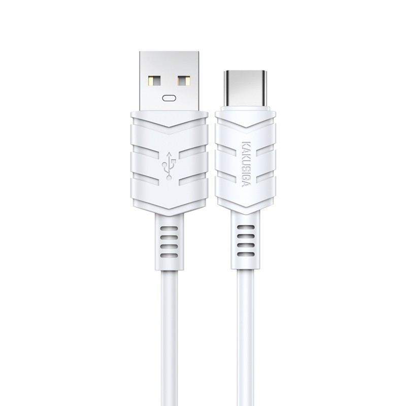 Cavo per ricarica e sincronizzazione type C 2m 3A bianco KSC-716