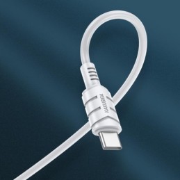 Cavo per ricarica e sincronizzazione type C 2m 3A bianco KSC-716