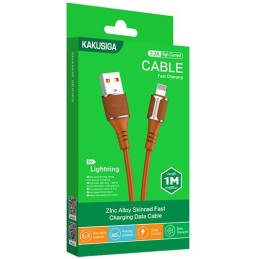 Cavo per ricarica e sincronizzazione Lightning 1m 3.2A marrone KSC-418