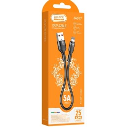 Cavo per ricarica e sincronizzazione Lightning 25cm 5A JA017