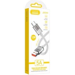 Cavo per ricarica e sincronizzazione USB-USB type C 1.2m 5A JA044
