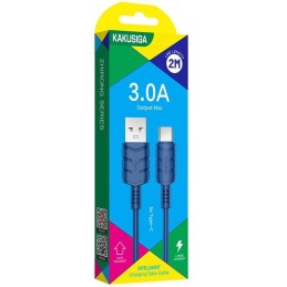 Cavo per ricarica e sincronizzazione type C 2m 3A blu KSC-716
