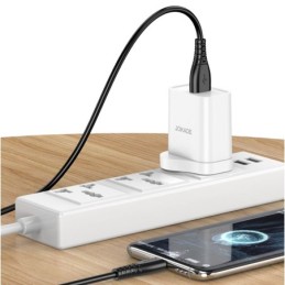 Cavo per ricarica e sincronizzazione USB type C - type C 1m bianco PD100W 5A JA043