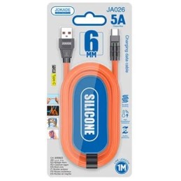 Cavo per ricarica USB Type-C arancione JA026