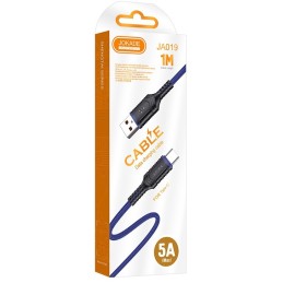 Cavo per ricarica e sincronizzazione type C 1m 5A blu JA019