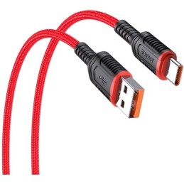 Cavo per ricarica e sincronizzazione type C 1m 5A rosso JA019