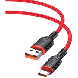 Cavo per ricarica e sincronizzazione type C 1m 5A rosso JA019