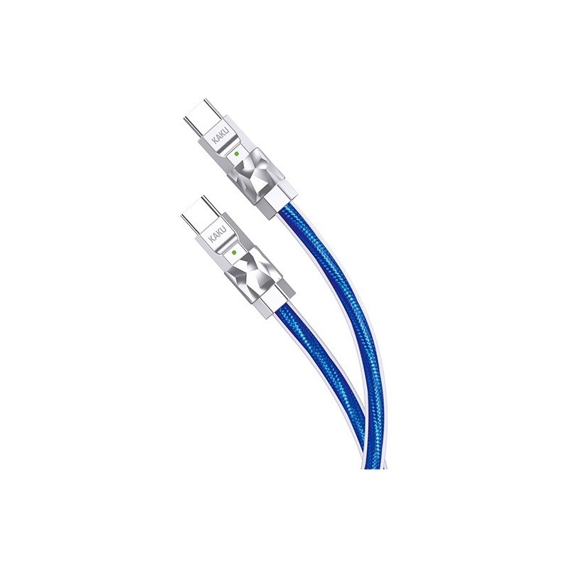 Cavo per alimentazione e sincronizzazione Type-C 1m 100W blu KSC-956