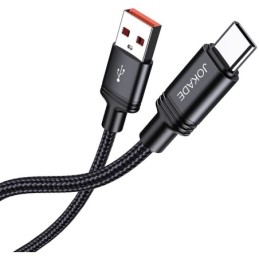 Cavo per ricarica e sincronizzazione USB Type-C 3m ricarica rapida 5A nero intrecciato JA057
