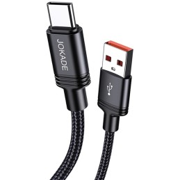 Cavo per ricarica e sincronizzazione USB Type-C 3m ricarica rapida 5A nero intrecciato JA057