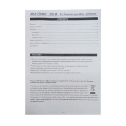 Commutatore casse acustiche DJ Tech SS-8 + Telecomando