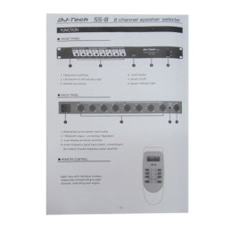 Commutatore casse acustiche DJ Tech SS-8 + Telecomando
