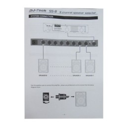 Commutatore casse acustiche DJ Tech SS-8 + Telecomando