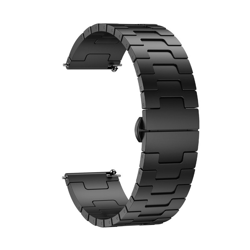 Cinturino in lega di titanio da 22 mm in metallo Nero Per Huawei Watch GT2 Pro