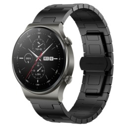 Cinturino in lega di titanio da 22 mm in metallo Nero Per Huawei Watch GT2 Pro