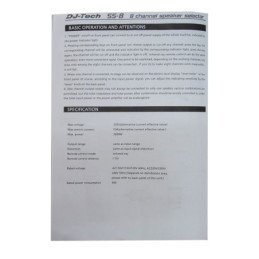Commutatore casse acustiche DJ Tech SS-8 + Telecomando
