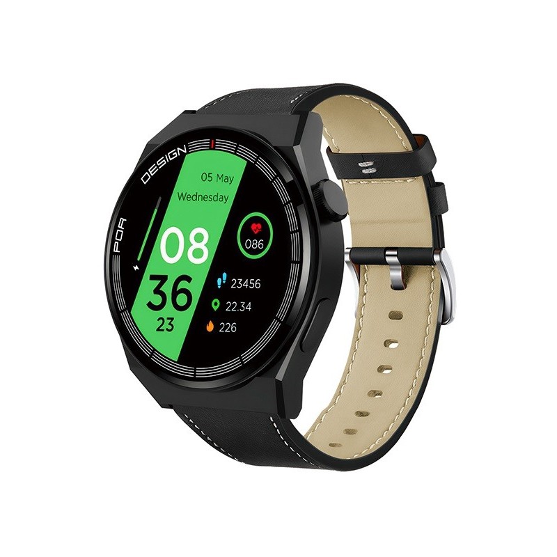 Smartwatch sportivo IP68 display 1,50" e cinturino effetto pelle KSC-1139
