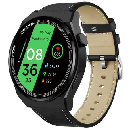 Smartwatch sportivo IP68 display 1,50" e cinturino effetto pelle KSC-1139