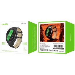 Smartwatch sportivo IP68 display 1,50" e cinturino effetto pelle KSC-1139