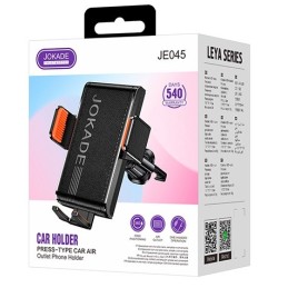 Supporto smartphone per auto inserimento presa d'aria nero JE045