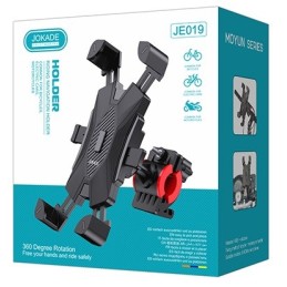 Supporto smartphone per bici e moto a ventosa nero JE019