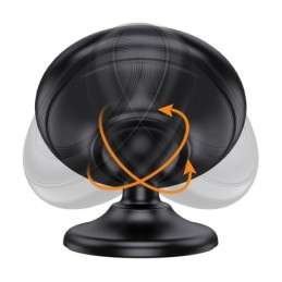 Supporto magnetico adesivo per auto nero JE024