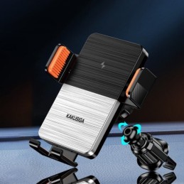 Supporto auto con ricarica wireless 15W e chiusura elettrica KSC-1187