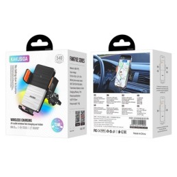 Supporto auto con ricarica wireless 15W e chiusura elettrica KSC-1187