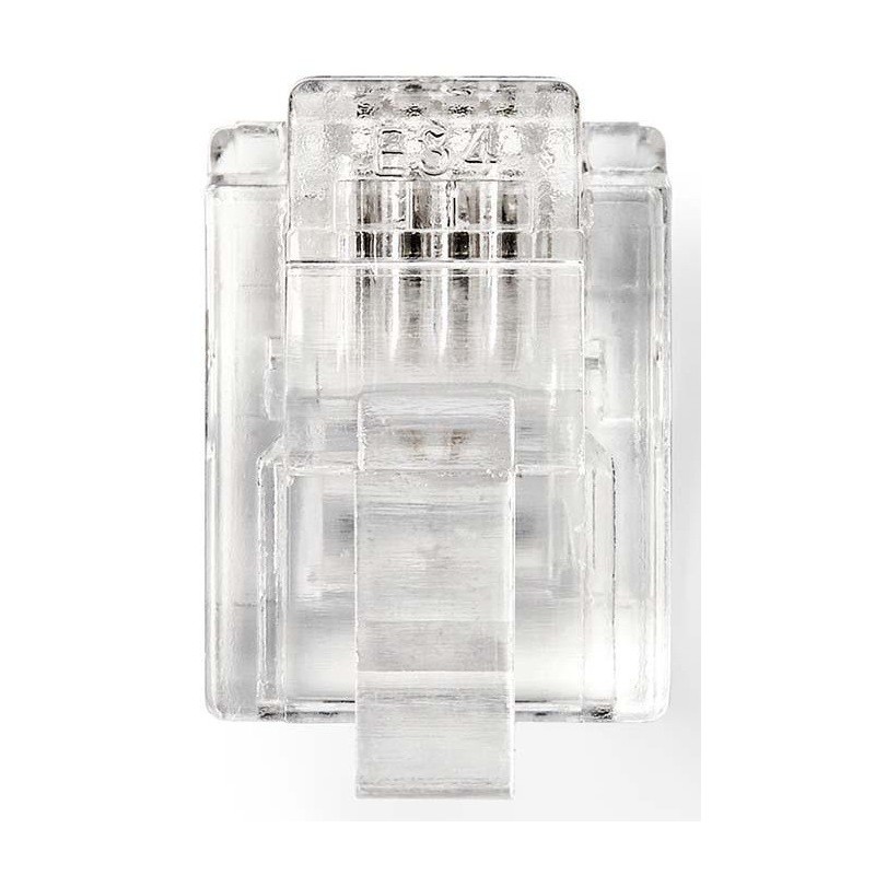 Connettore RJ11 per telecomunicazioni placcato oro confezione da 10