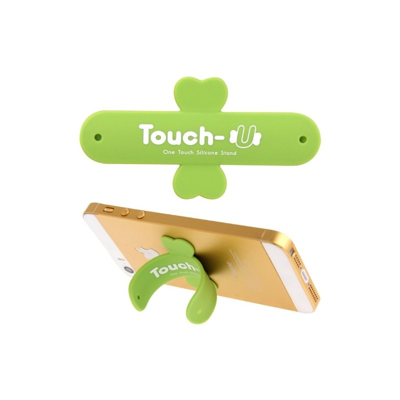 TOUCH-U - Supporto in silicone per smartphone - Verde