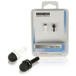 Puntale in gomma stilo nero/bianco per Smartphone/Tablet