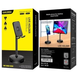 Supporto da tavolo per smartphone e tablet nero