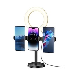 Supporto per smartphone da tavolo con anello LED KSC-1514
