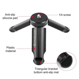 PULUZ Treppiede pieghevole portatile in plastica per telefoni cellulari