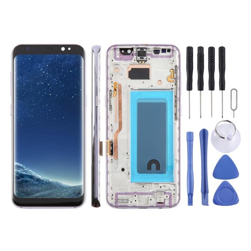 Display Completo con Cornice per Samsung Galaxy S8 SM-G950F – 5,7'' (TFT, Viola)