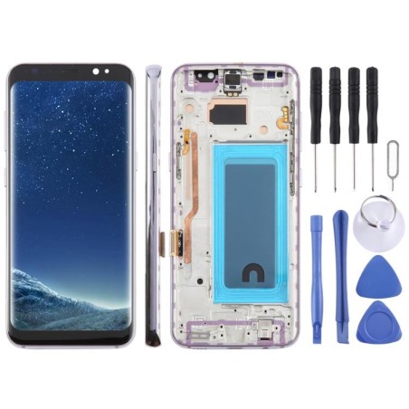 Display Completo con Cornice per Samsung Galaxy S8 SM-G950F – 5,7'' (TFT, Viola)