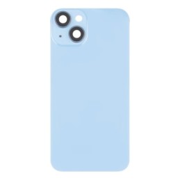 Cover posteriore in vetro per iPhone 14 Plus con supporto flash e ricarica wireless – Blu