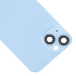 Cover posteriore in vetro per iPhone 14 Plus con supporto flash e ricarica wireless – Blu