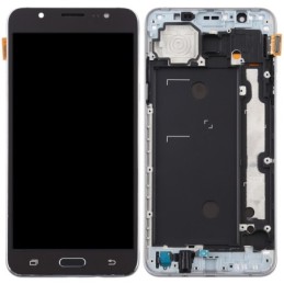 Schermo LCD TFT con touch screen e cornice per Samsung Galaxy J7 2016 J710F nero