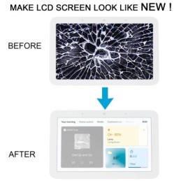 Schermo LCD originale con digitalizzatore completo per Google Nest Hub bianco
