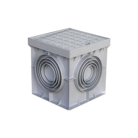 Pozzetto monolitico con coperchio PP 200x200mm