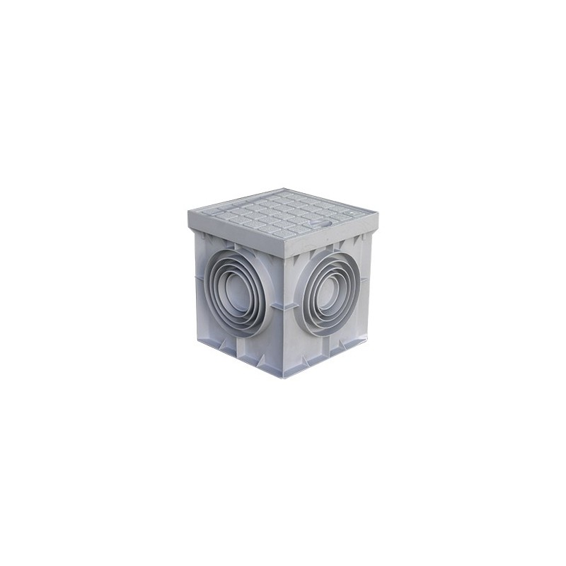 Pozzetto monolitico con coperchio PP 300x300mm