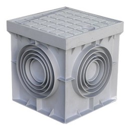 Pozzetto monolitico con coperchio PP 400x400mm