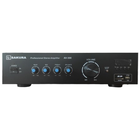 Amplificatore stereo 300Wx2 Bluetooth/USB/SD AV-300