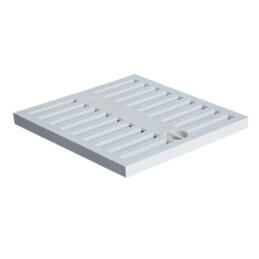 Griglia in PP grigio per telaio/pozzetto 40x40
