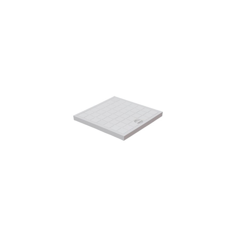 Coperchio in PP grigio per telaio/pozzetto 20x20